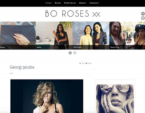 Bo Roses website