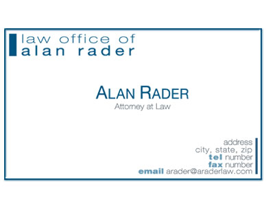 Alan Rader card