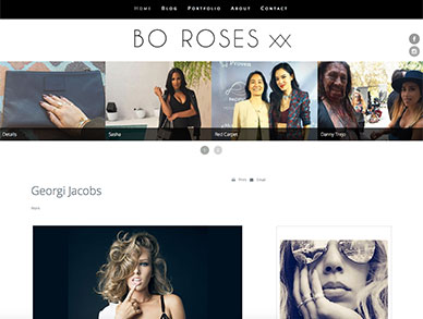 Bo Roses website