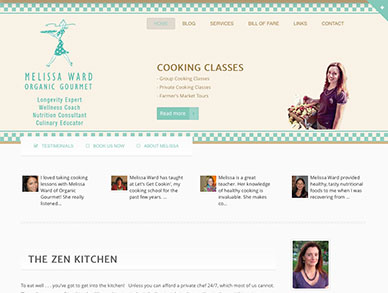 Melissa Ward Organic Gourmet web